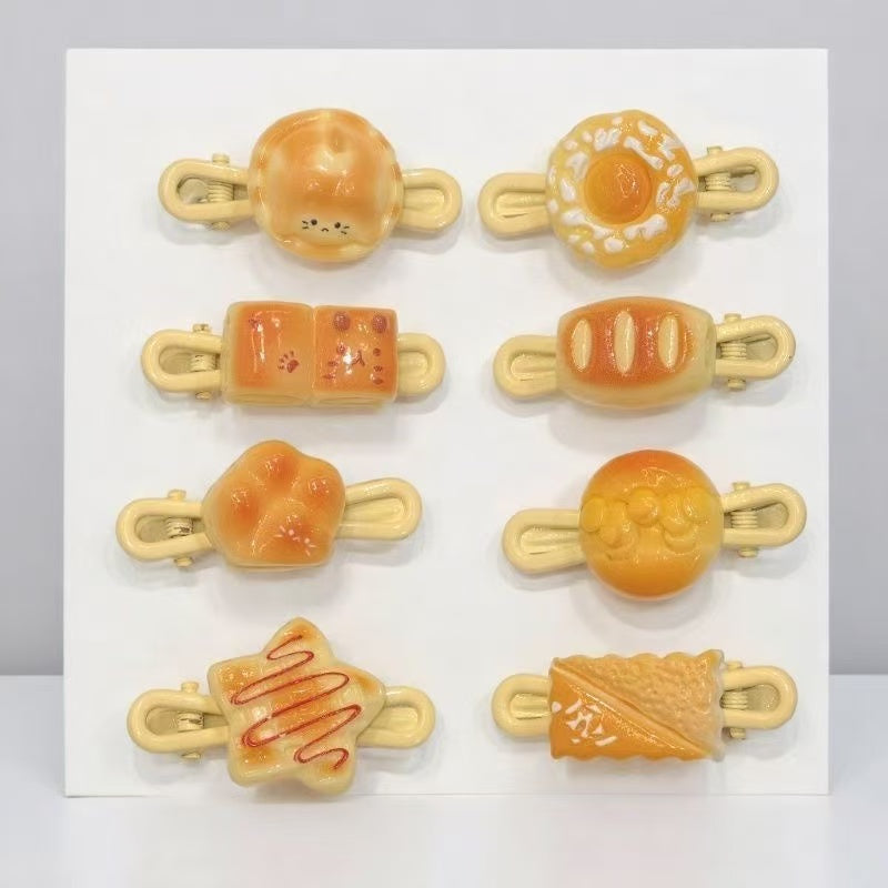Simulation Bread Cute Hair Clips for Women — Funny Bang Clips