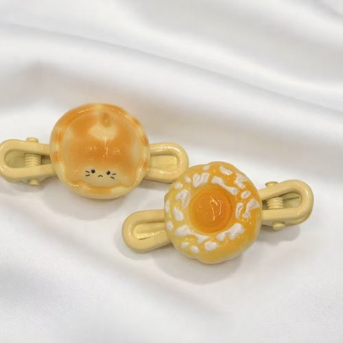Simulation Bread Cute Hair Clips for Women — Funny Bang Clips
